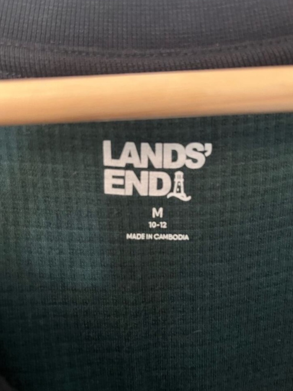 Lands' End Waffle-Knit Plaid Pajamas - Picture 2 of 5